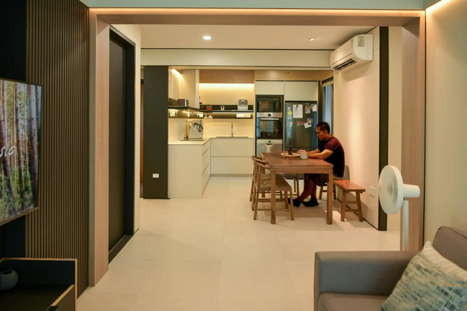 Open dining area