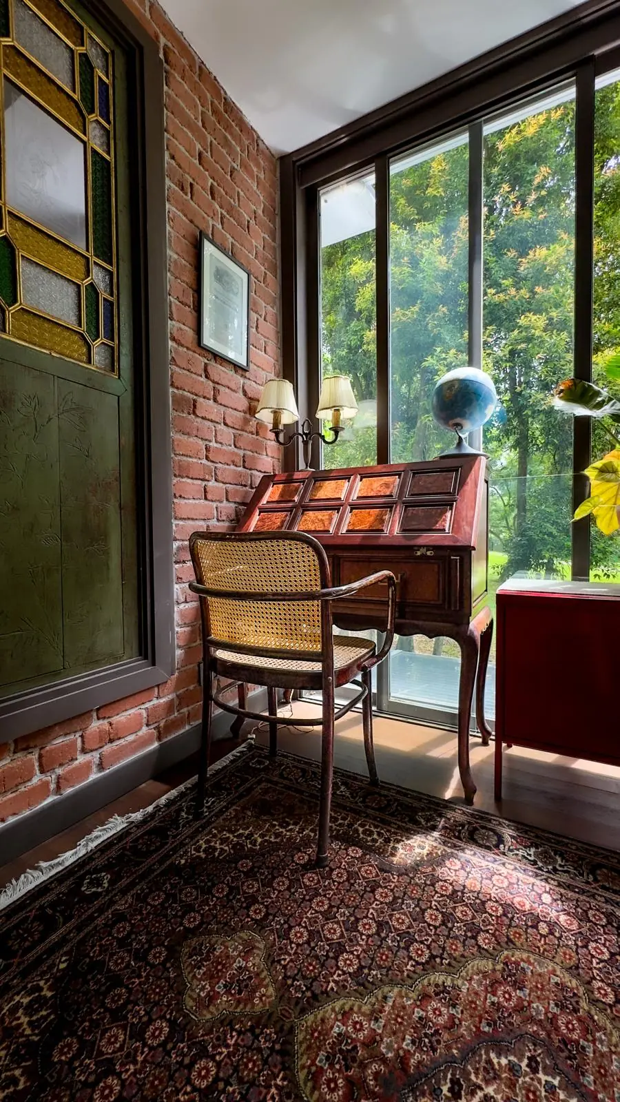 Reading corner by the window