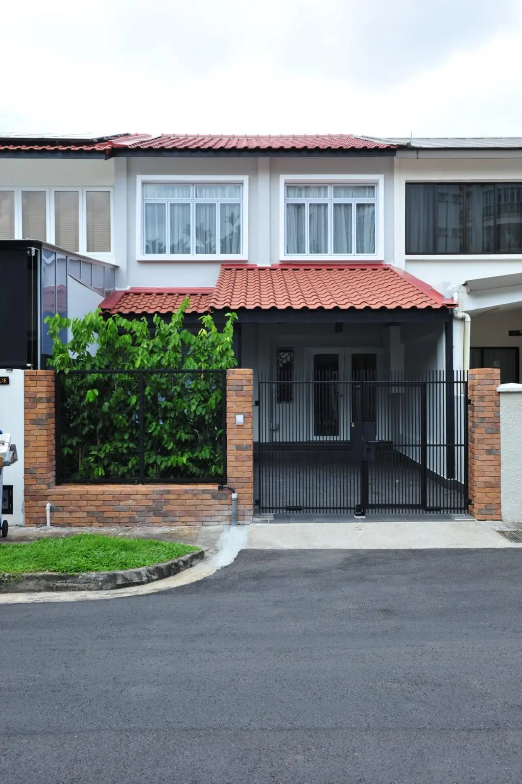 Terrace home frontage