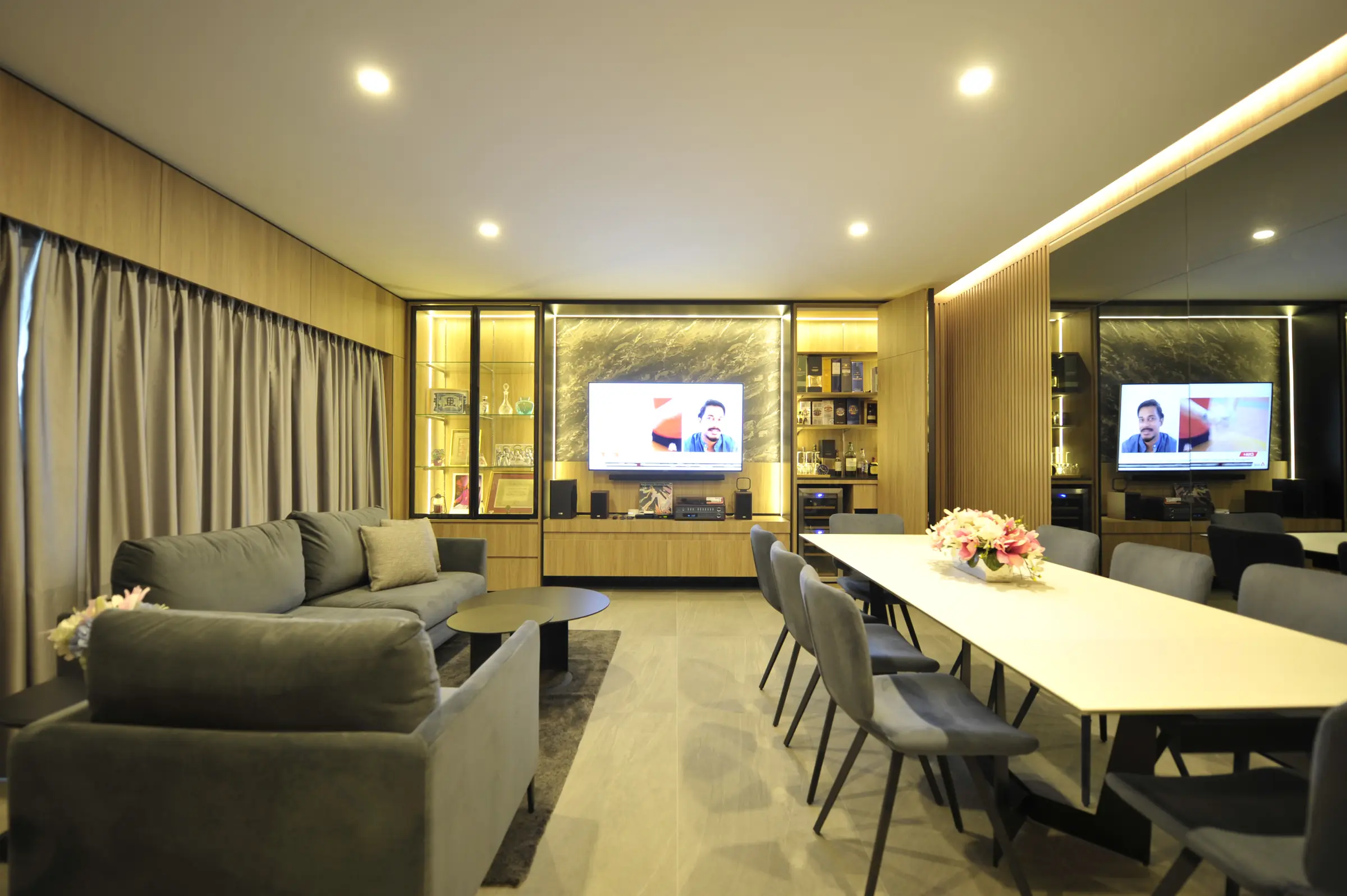Living and dining room