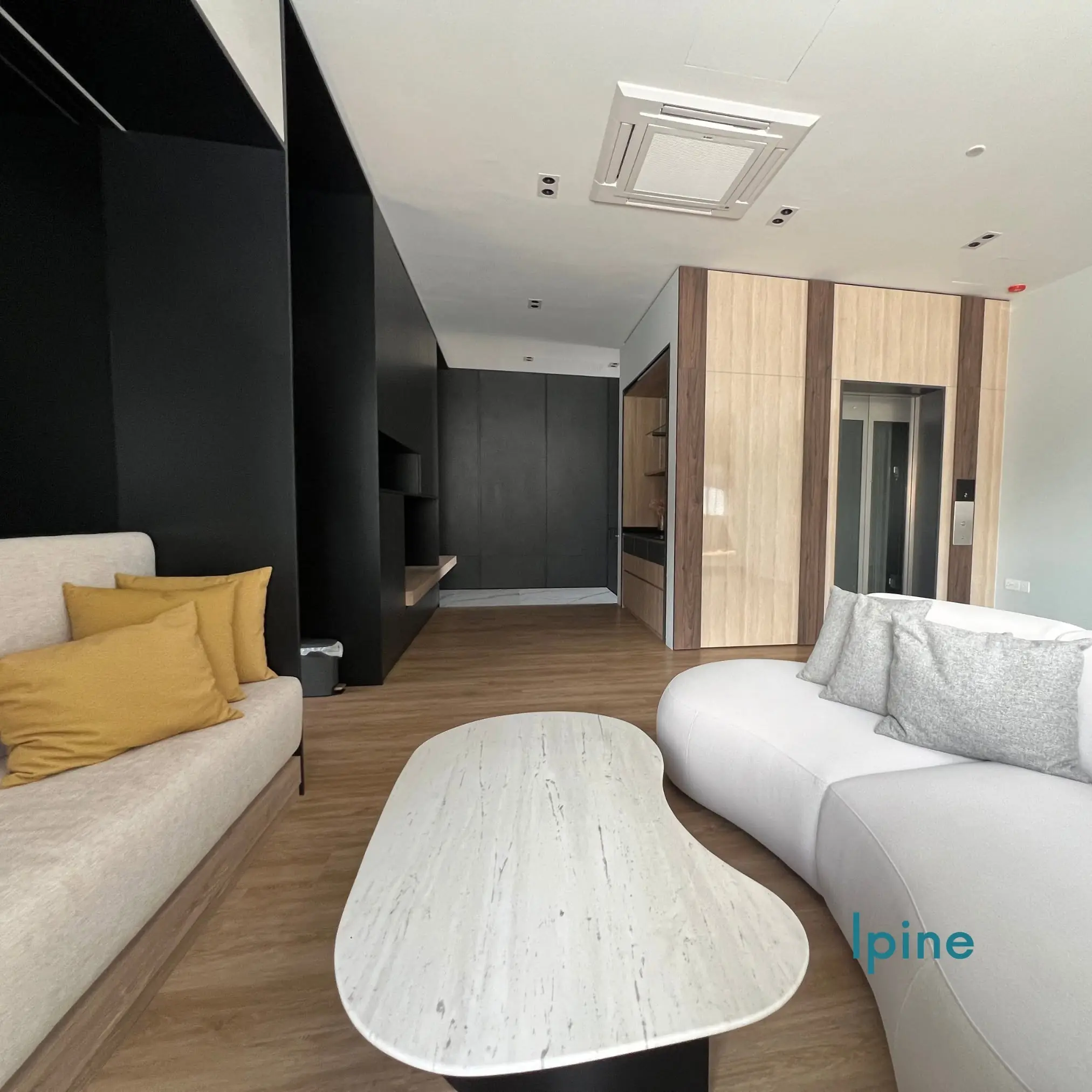 Double-height dining space at Bespoke Haven
